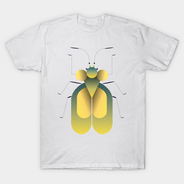 Geometric insect T-Shirt by Léo Alexandre